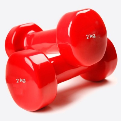 Vinilinių hantelių rinkinys 2 x 2 kg