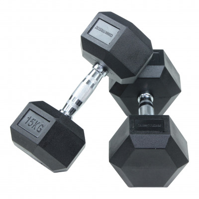 Hanteliai CROSSMAXX® Hexagon dumbbellset (2,5 - 40kg)