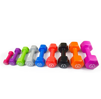 Viniliniai hanteliai 4kg BODYSOLID Vinyl Dumbbells