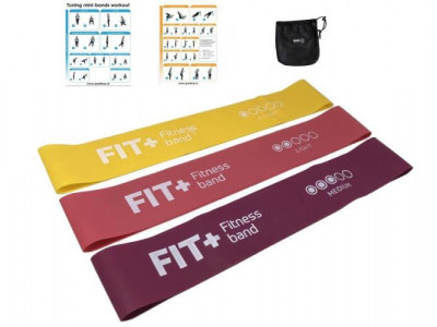 Mini juostų rinkinys Fit+ Mini bands set